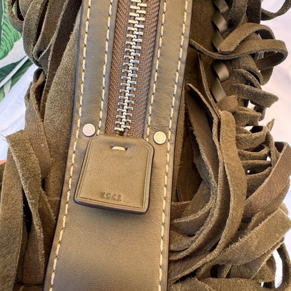 Coach 1941 Rogue 31 Fern Green Suede Fringe 86824 - Picture 4 of 16